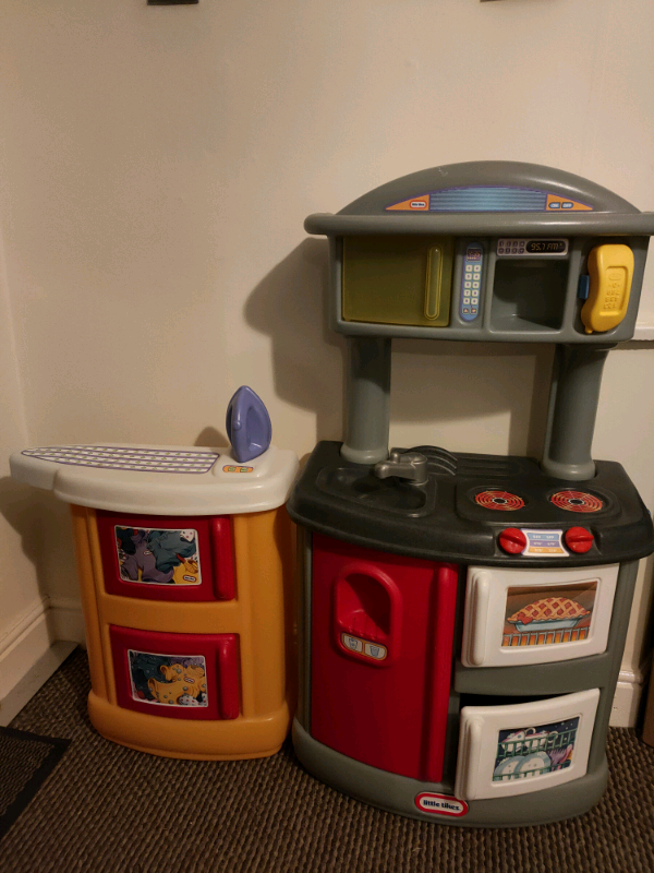little tikes kitchen with ironing board